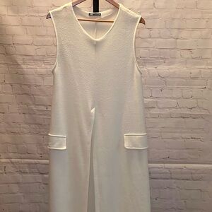 ❤️ ZARA Ivory Sleeveless Longline Vest Cover Up